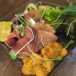 魚菜イタリアン SASUKE 新深江本店 - カルパッチョ盛合せ