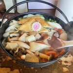 元祖田舎っぺうどん - 料理写真:⚫️うま辛煮込み 大　1,480円
⚫️半きんぴら140円