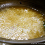 谷中 鳥よし - すっぽん鍋にご飯