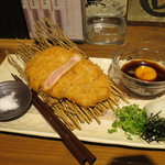 くんち - 2015.2芳寿豚の極上ロースとんかつ特製黄身おろしポン酢