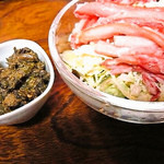 谷中 鳥よし - カニサラダ、ふきのとう味噌【過去画像】