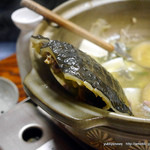 谷中 鳥よし - すっぽんの甲羅の周りもゼラチン質