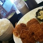 ごはんの店 絆 - 15.02.17:ヒレカツ定食/ご飯大盛