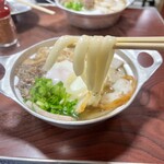 鍋焼うどん アサヒ - 鍋焼玉子うどん アップ