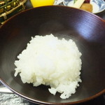 山中温泉　花紫 - 御飯は山中塗りの器で。