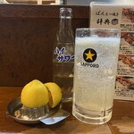 もつ焼きばん - レモンサワー450円