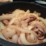 焼肉冷麺ひびき - 豚バラ焼き
