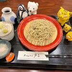 寒ざらしそば 芦生 - もりそば　1,000円(税込)   ※いつも思う、大阪の？蕎麦つゆって、(市販の)めんつゆと変わらないので、イマイチだ