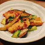 おかってや - 巻き湯葉と青梗菜の炒め物