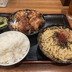 焼き鳥と油そば 大森屋 - カリふわももの唐揚げ定食