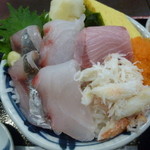 魚河岸処 仙 - 2/18　天然ブリ＆ずわいがに剥き身＆生あじ＆天然真鯛＆味付け数の子♪