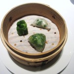 カントニーズ 燕 ケン タカセ - 季節の蒸し餃子三種