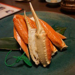 昭恋館 よ志のや - 夜。まずは茹でガニ