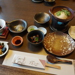 朝。和食の定食です。