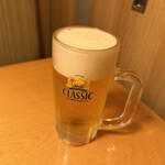 お盆としゃぶしゃぶ 十勝晴れ - 最初の一杯目