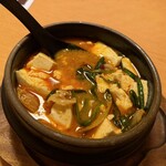 お盆としゃぶしゃぶ 十勝晴れ - チゲ鍋2