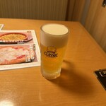お盆としゃぶしゃぶ 十勝晴れ - 最後のビール