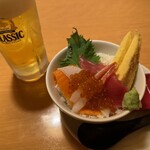 お盆としゃぶしゃぶ 十勝晴れ - ミニ海鮮丼とクラシック