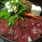 柿島屋 - 肉鍋 (桜鍋)