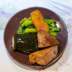 うを徳 - 2026.3 ボラ子カラスミ 大間産アンキモ 松島産穴子の昆布巻き 菜の花お浸し