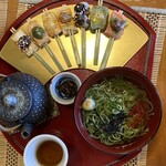 本町茶寮 - 茶そば田楽御膳　1480円