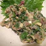 立呑み 風神 - 鯵のなめろう