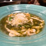 つるとんたん - カルピスバター香る あおさ海苔と貝汁のおうどん/1,780