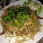 10 Corner - 鶏肉の唐揚げと素揚げパパイヤとバジルのトッピンング・・初挑戦でした