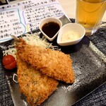 きなり - 料理写真:あじフライ 680円