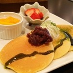 仁倉総本店 - 焼き上がりまで２０分待ってね。のパンケーキ。