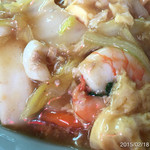 中華園 - 2015.2.18(水)14時15分 中華丼600円(^_^)