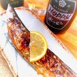 百味 - 料理写真：毎日、築地から直送される魚介類。新鮮だから秋刀魚のワタも美味なり。