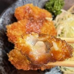 沢庵 - カキフライ（断面）