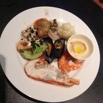 Riverside Terrace - 1回目の前菜の皿盛り