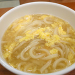 TORELU - 家内は卵とじうどん、ネギ、海苔抜き