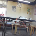 味の店 藤村屋 - 長テーブルに丸イスで超庶民的