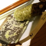 みぜん - お刺身は生わさびを擂っていただきます