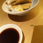 みぜん - アジフライは予想外お上品