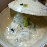 みよし - アスパラと茄子の湯葉あんかけ