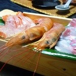 いけ活かに 竹林茶屋 - 船盛のお刺身