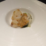 風のテラスKUKUNA - 鱈と鱈の白子を焼いたもの