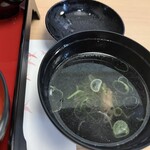 鶴我 會津本店 - 馬どこの部位か忘れましたが、の入ったお吸い物←ここまでが先付け