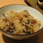 やなぎ澤 - 【再訪20】牡蠣と舞茸の炊き込みごはん