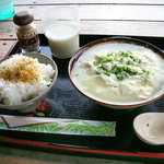 とうふの比嘉 - ゆし豆腐定食（小）350円