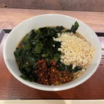 十割蕎麦 嵯峨谷 - 立派なわかめたぬき蕎麦になりました！