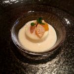 ラ・クロンヌ・ドール - 広島産はるみオレンジのブランマンジェ、紅茶の香る泡
      
