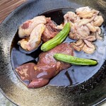 炭焼地鶏 山蔵 - レバー、はつ