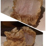 石臼挽き手打 蕎楽亭 - 2015.2季節天婦羅 アマダイ中の色が色っぽい❤️