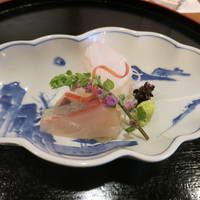 新宿 京懐石 柿傳 - 鮃、縞鯵