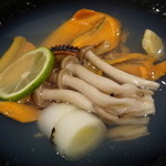 たらく うめ銀 - 【瀬戸貝の酒蒸し】